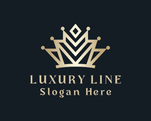 Expensive Luxury Crown logo design