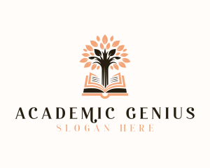 Book Academic Tree logo design