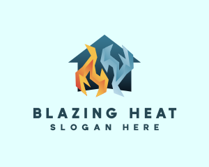 Home Fire Ice logo design