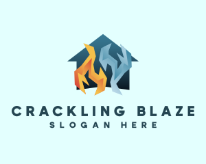 Home Fire Ice logo design