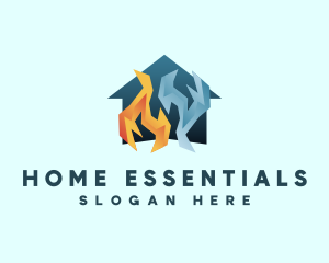 Home Fire Ice logo design