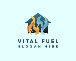 Home Fire Ice logo design