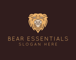 Wild Grizzly Bear logo design