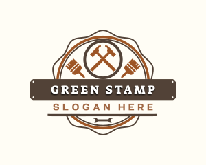 Hammer Paint Repair logo design