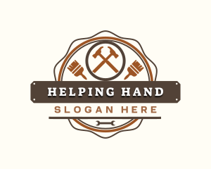 Hammer Paint Repair logo design