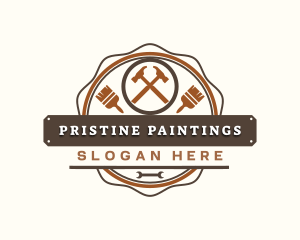 Hammer Paint Repair logo design