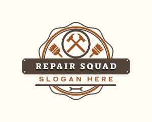 Hammer Paint Repair logo design