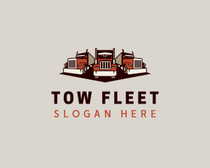 Logistics Truck Fleet logo design