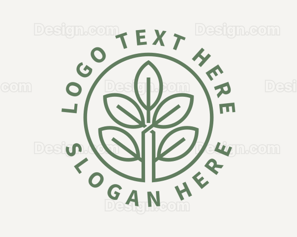 Garden Plant Seedling Logo