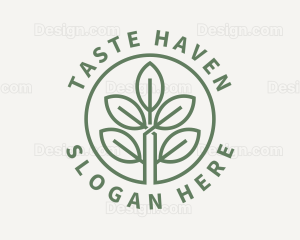 Garden Plant Seedling Logo