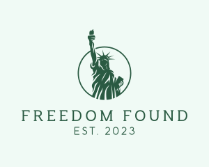 Silhouette Statue of Liberty  logo
