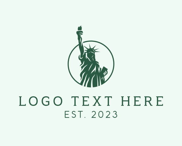 Statue logo example 1