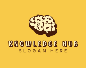 Brain Knowledge Psychology logo design