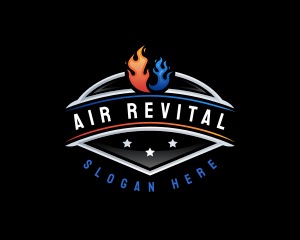 Cool Heat Ventilation logo design