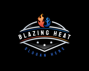 Cool Heat Ventilation logo design