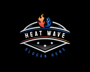 Cool Heat Ventilation logo design