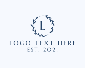 Ornamental Leaves Wreath logo