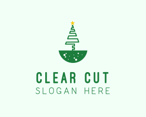 Holiday Christmas Tree logo design