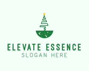 Holiday Christmas Tree logo