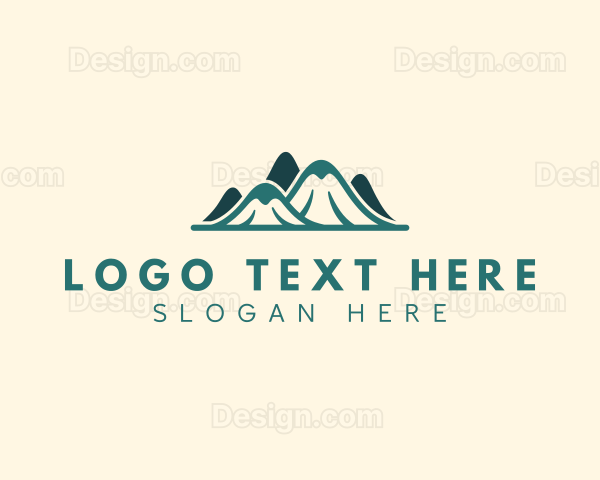 Outdoor Mountain Trekking Logo