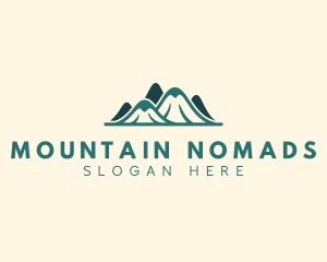 Outdoor Mountain Trekking logo design