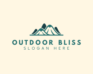 Outdoor Mountain Trekking logo design