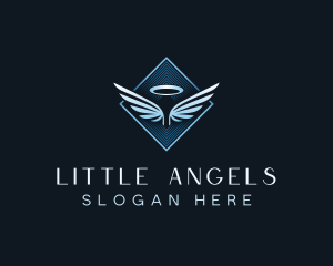 Christian Halo Wing logo design