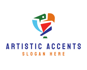 Artistic Creative Bird logo design