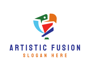 Artistic Creative Bird logo design