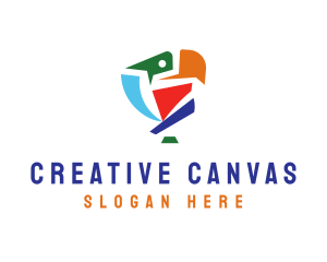 Artistic Creative Bird logo design