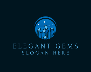 Gem Crystal Jewelry logo design