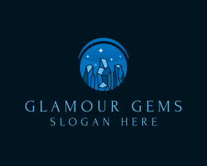 Gem Crystal Jewelry logo design