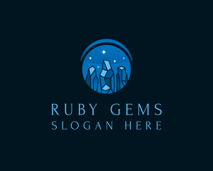 Gem Crystal Jewelry logo design