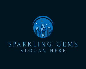 Gem Crystal Jewelry logo design