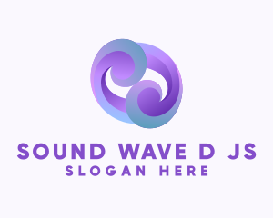 Cloud Wave 3D Business logo design