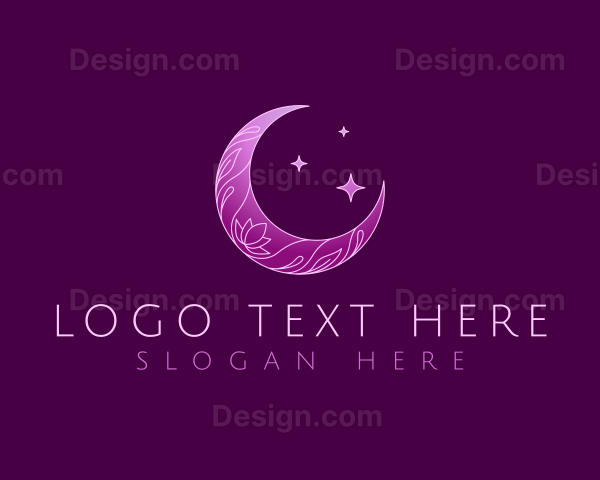 Floral Mystic Moon Logo