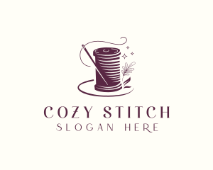 Needlecraft Thread Sewing logo design