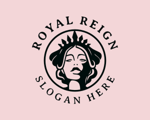 Royal Queen Woman logo design