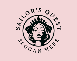 Royal Queen Woman logo design