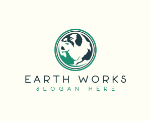 Global Earth Sphere logo design