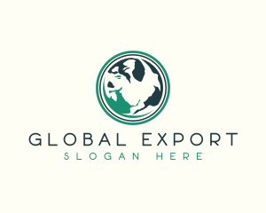 Global Earth Sphere logo design