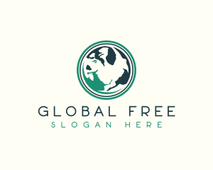 Global Earth Sphere logo design