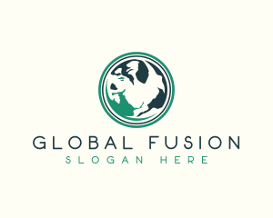 Global Earth Sphere logo design