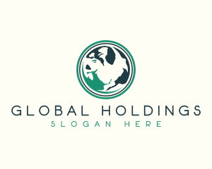 Global Earth Sphere logo design