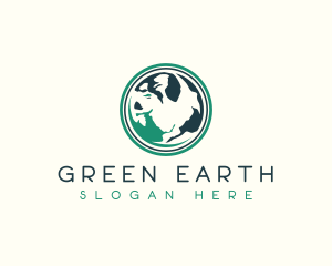 Global Earth Sphere logo design