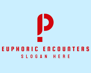 Exclamation Point Letter P  logo