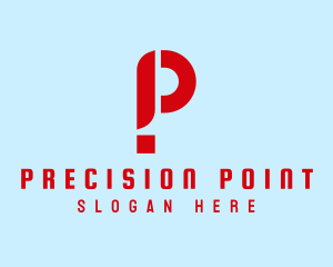 Exclamation Point Letter P  logo