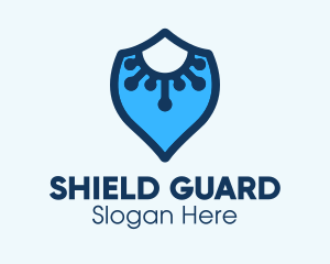 Blue Virus Defense Shield logo