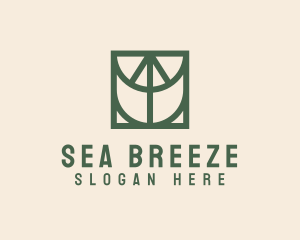 Geometric Sail Boat logo design