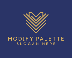 Modern Shield Crest Letter M logo design